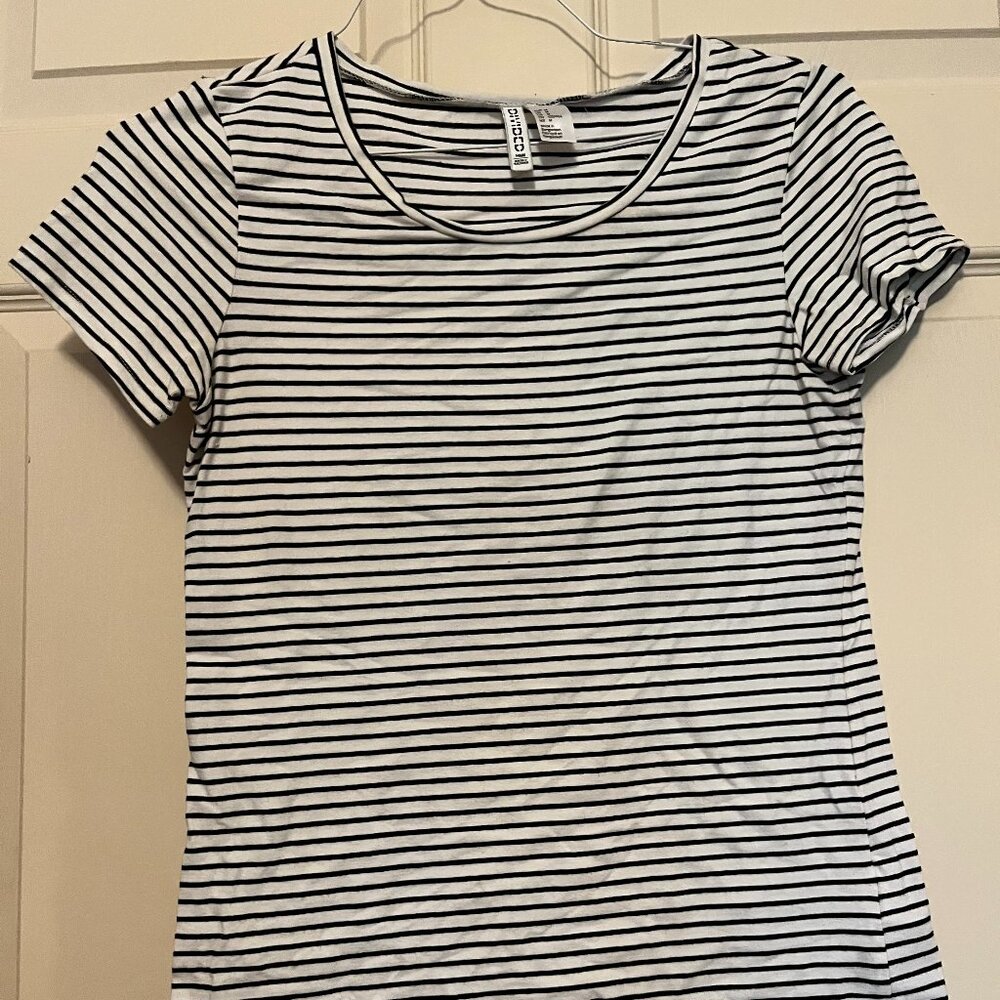 Black and White striped t-shirt